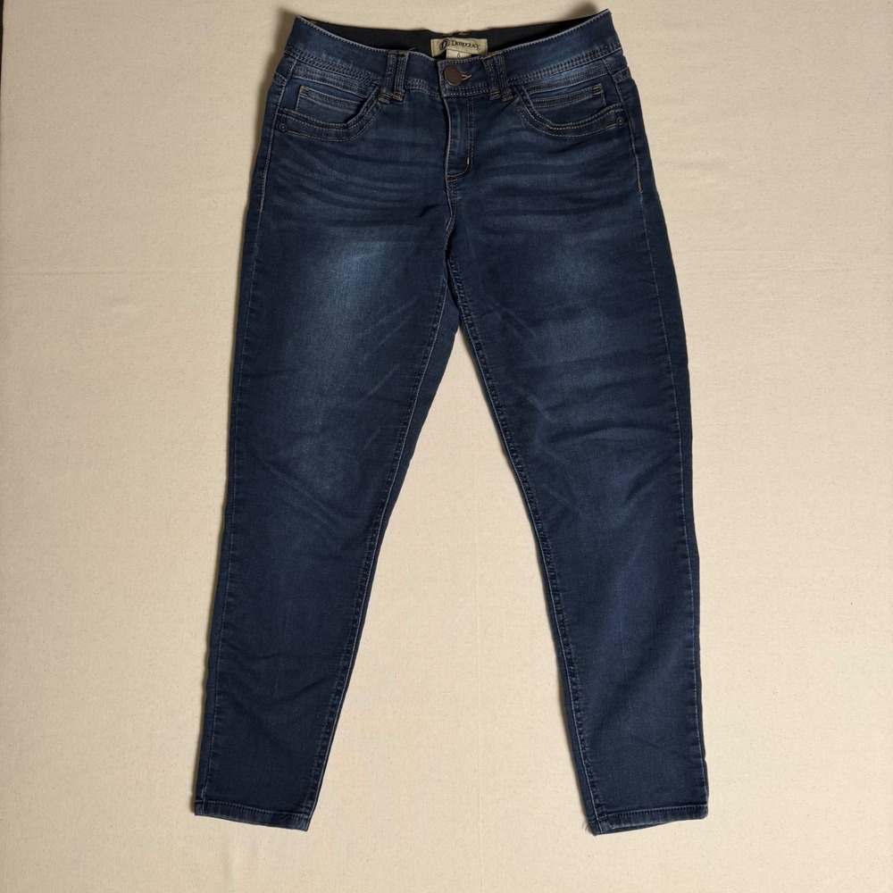 Democracy Ab Solution Skinny Jeans Womens 6 Dark Wash Blue Stretch Denim